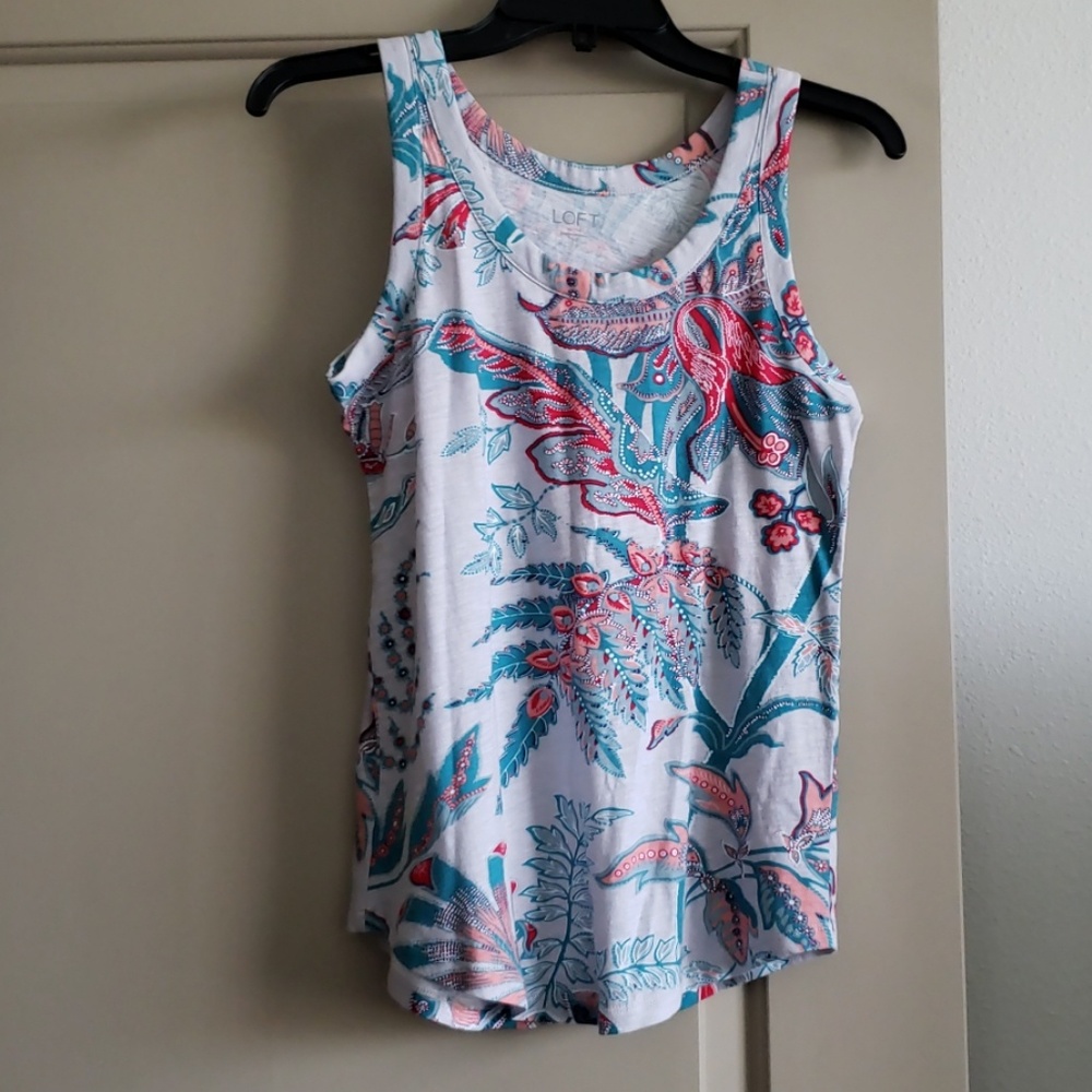 LOFT Paisley Cotton Tank